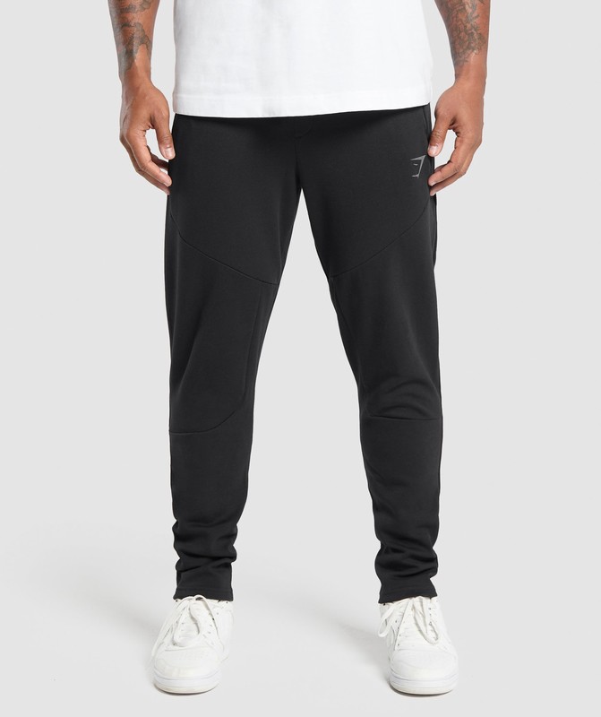Gymshark Interlock Tech Joggers Black | 34829SVML
