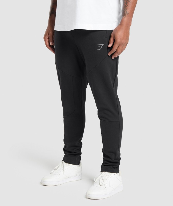 Gymshark Interlock Tech Joggers Black | 34829SVML
