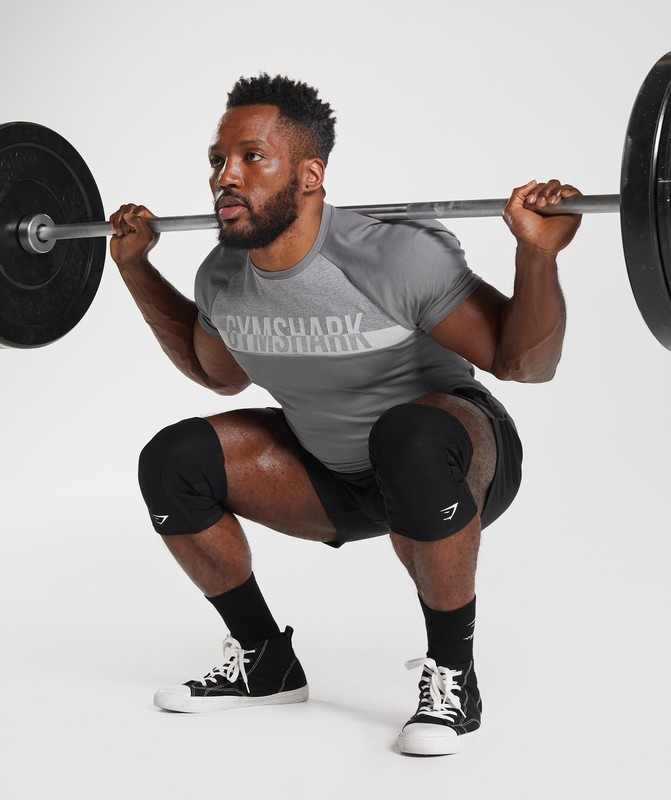 Gymshark Knee Sleeves 3mm Black | 59680DLEN
