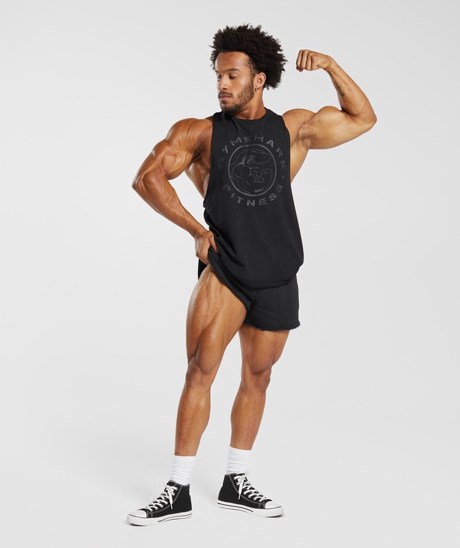 Gymshark Legacy 4" Shorts Black | 65701SJYZ