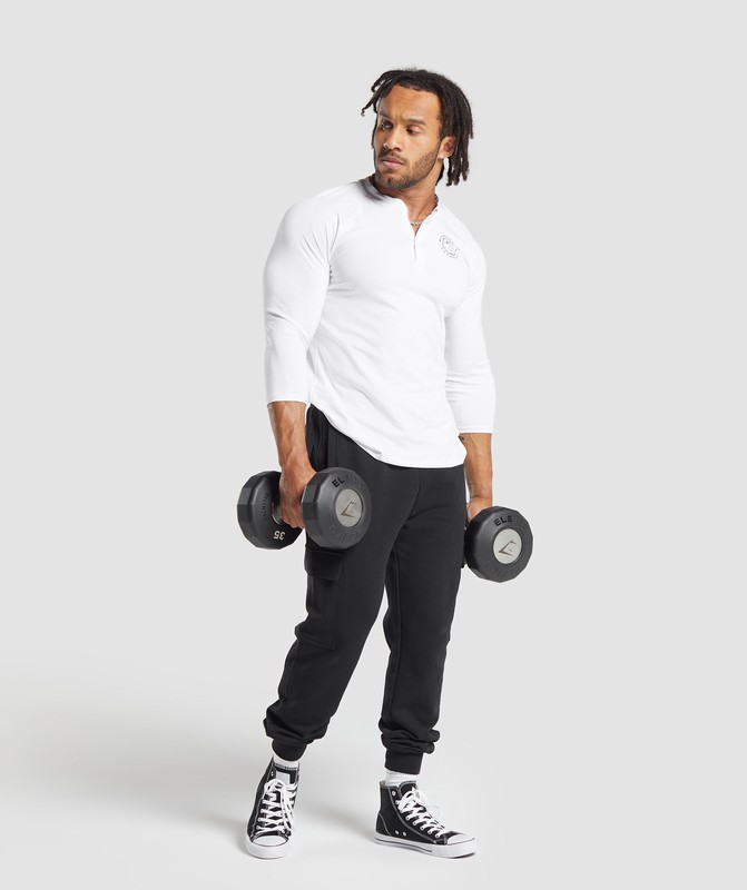 Gymshark Legacy Henley White | 46510VOEC