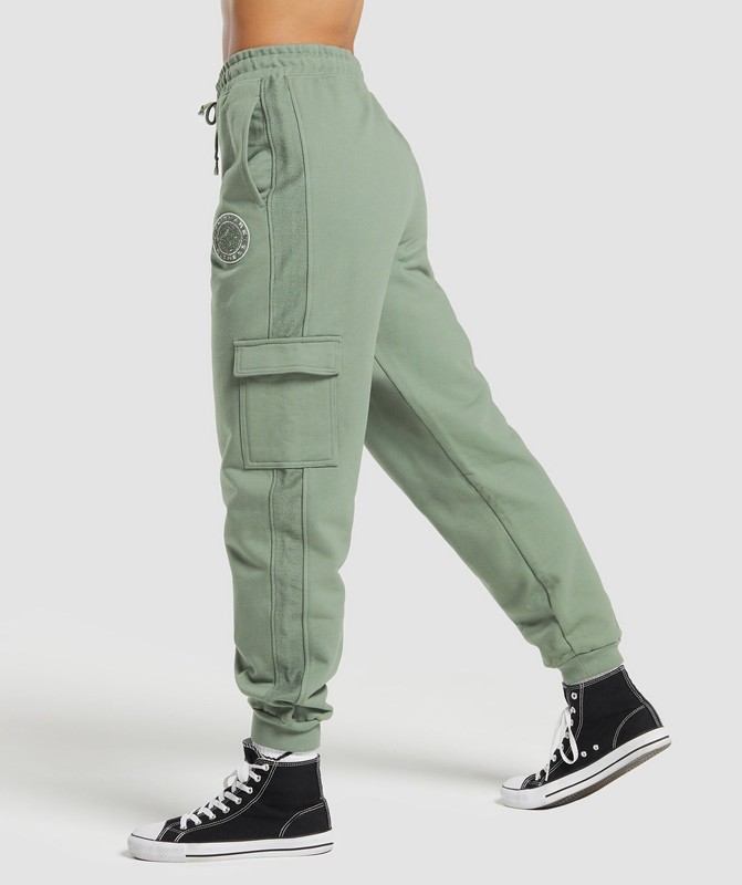 Gymshark Legacy Joggers Unit Green | 37641LBVS