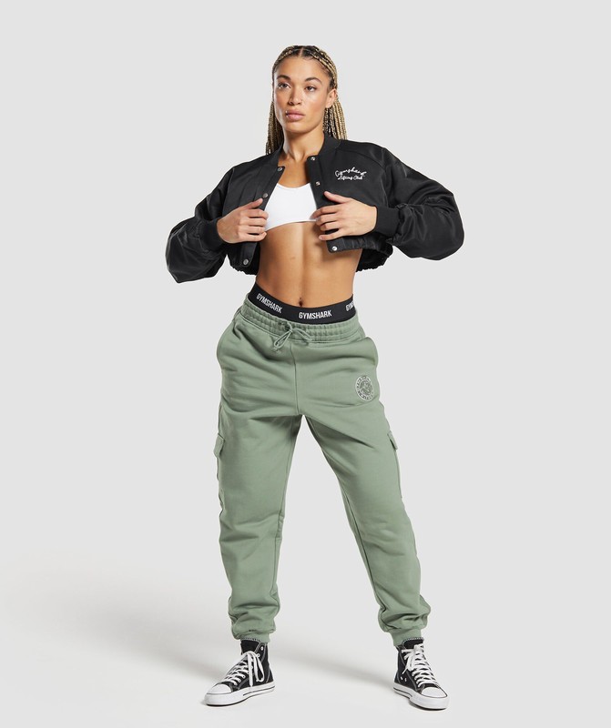 Gymshark Legacy Joggers Unit Green | 37641LBVS