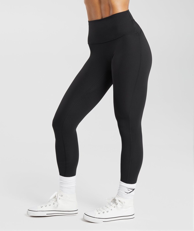 Gymshark Legacy Logo Leggings Black | 13625BDJY