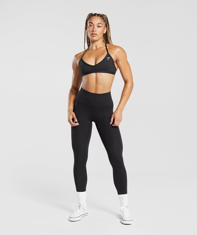 Gymshark Legacy Logo Leggings Black | 13625BDJY