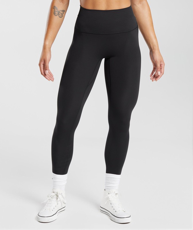 Gymshark Legacy Logo Leggings Black | 13625BDJY