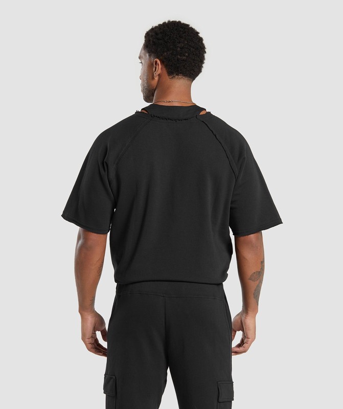 Gymshark Legacy Rag Top Black | 01697LYPK