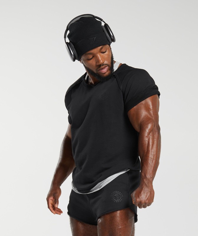 Gymshark Legacy Rag Top Black | 01697LYPK