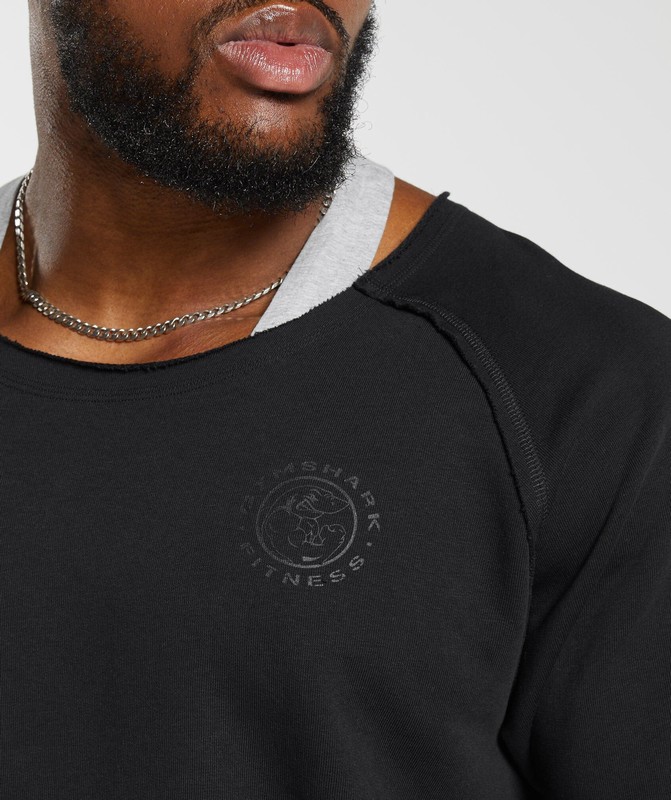 Gymshark Legacy Rag Top Black | 01697LYPK