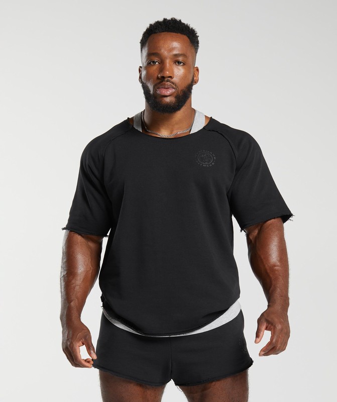 Gymshark Legacy Rag Top Black | 01697LYPK