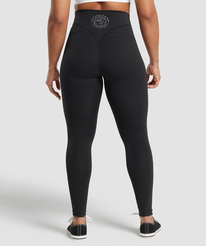 Gymshark Legacy Short Leggings Black | 76031XBUW