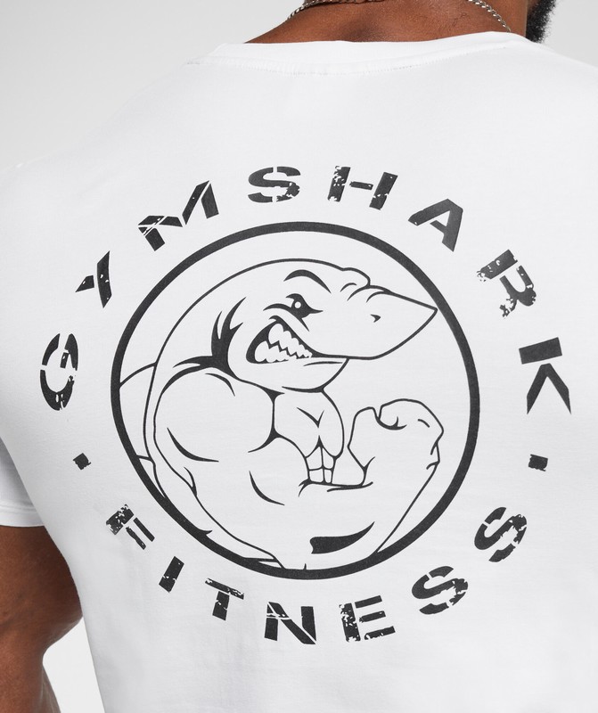 Gymshark Legacy T-Shirt White | 70596UCVM