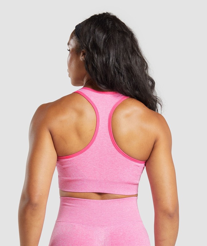Gymshark Lift Seamless Sports Bra Pink | 21937AYWH