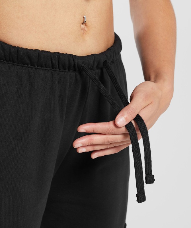 Gymshark Lifting Cargo Cotton Pants Black | 38791MNPT
