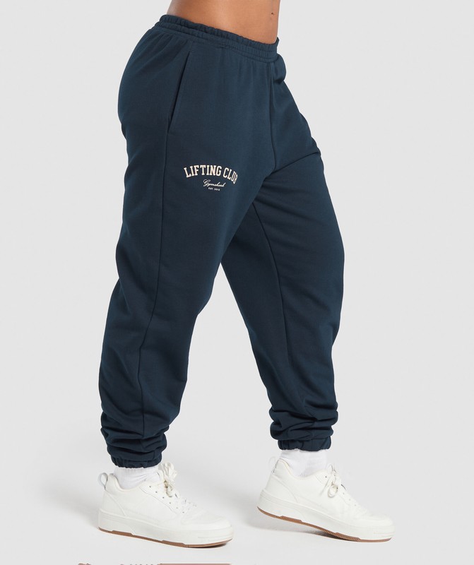 Gymshark Lifting Club Oversized Jogger Navy | 57864KSOT