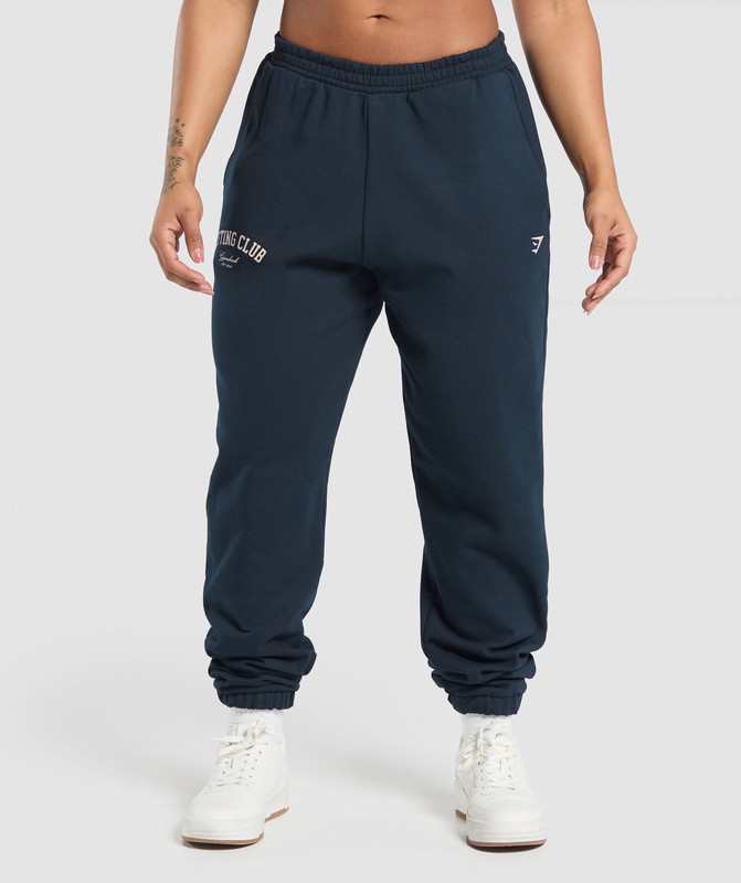 Gymshark Lifting Club Oversized Jogger Navy | 57864KSOT