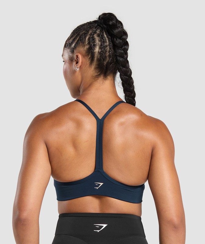 Gymshark Lifting Club Retro Bra Navy | 65387VGLX