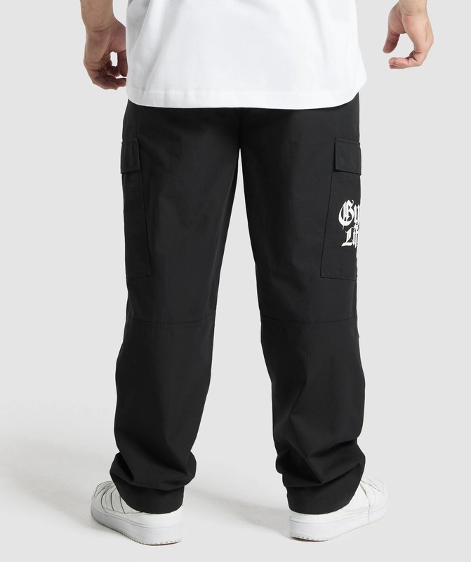 Gymshark Lifting Club Ripstop Cargo Black | 02315BPYD
