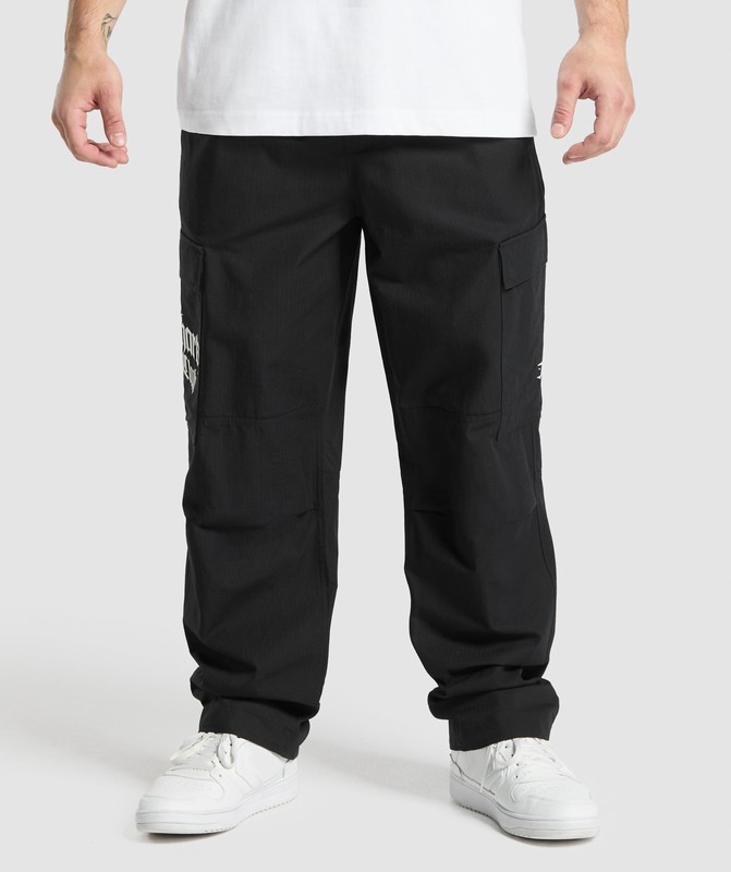 Gymshark Lifting Club Ripstop Cargo Black | 02315BPYD