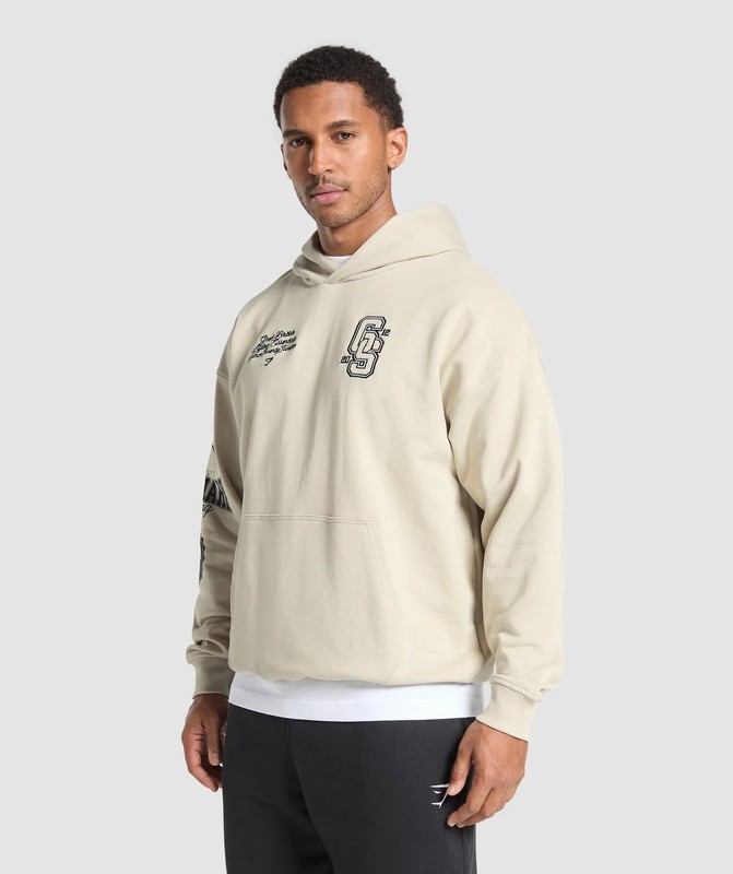 Gymshark Lifting Essentials Hoodie Pebble Grey | 79365LSNU