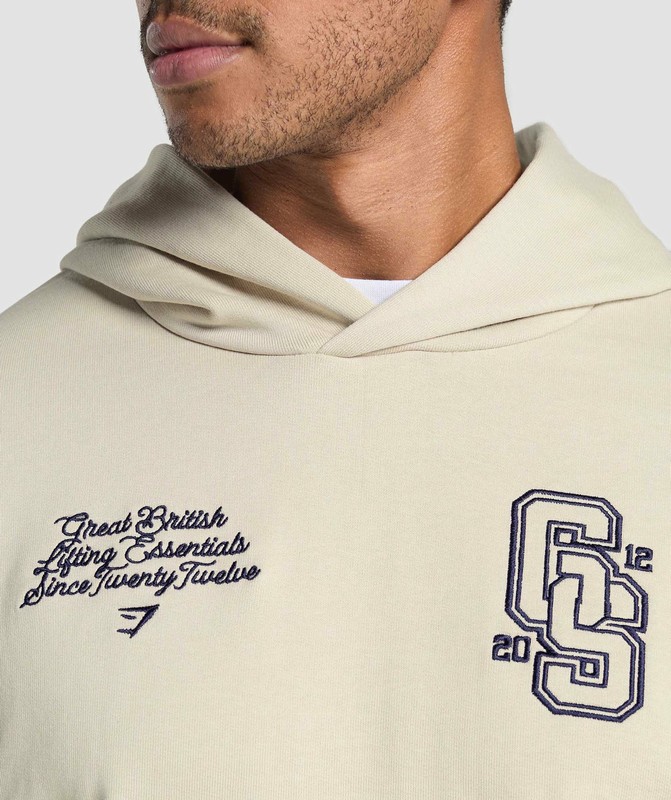 Gymshark Lifting Essentials Hoodie Pebble Grey | 79365LSNU