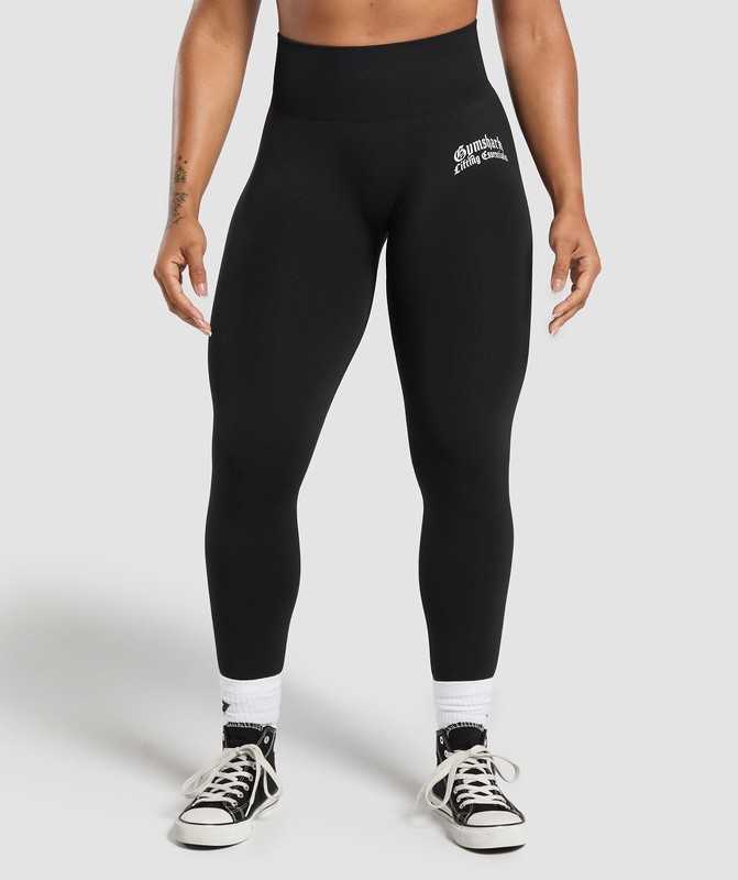 Gymshark Lifting Essentials Leggings Black | 57804QXSZ