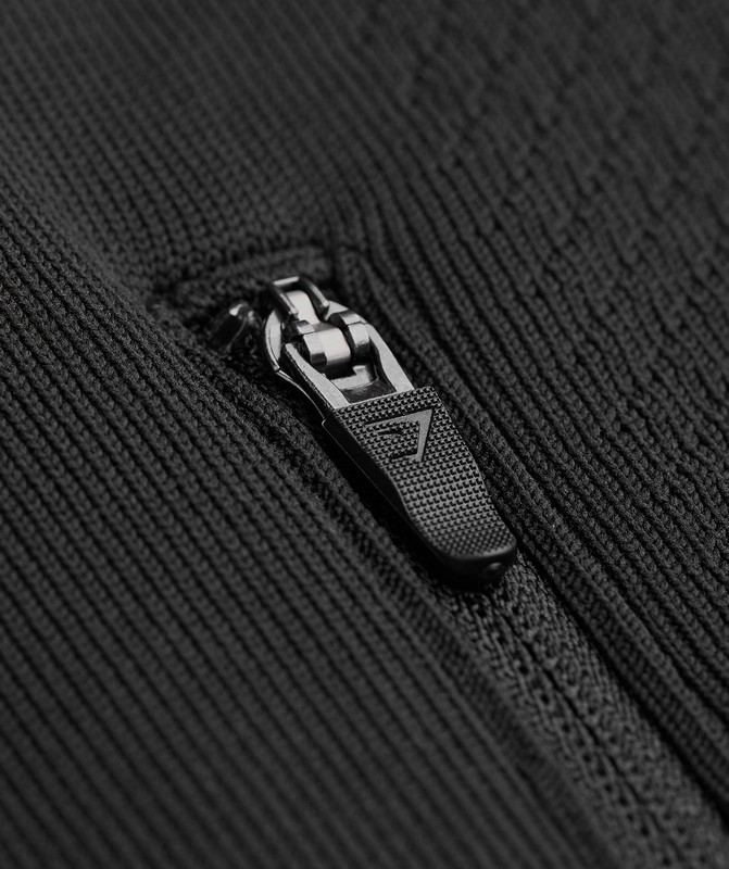 Gymshark Lifting Icons Flat Knit Zip Up Hoodie Black | 31850HPKF