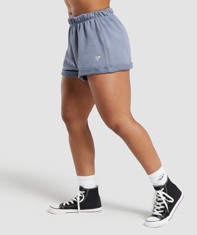 Gymshark Lifting Loose Shorts Iron Blue | 98701OMSY