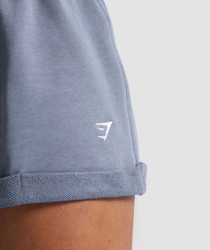 Gymshark Lifting Loose Shorts Iron Blue | 98701OMSY