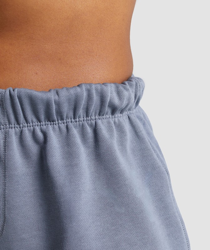 Gymshark Lifting Loose Shorts Iron Blue | 98701OMSY