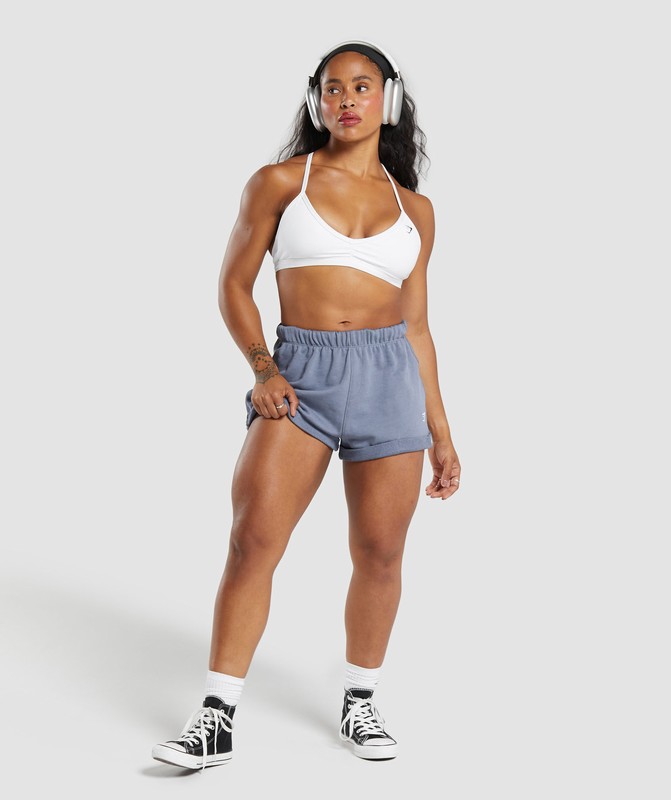 Gymshark Lifting Loose Shorts Iron Blue | 98701OMSY