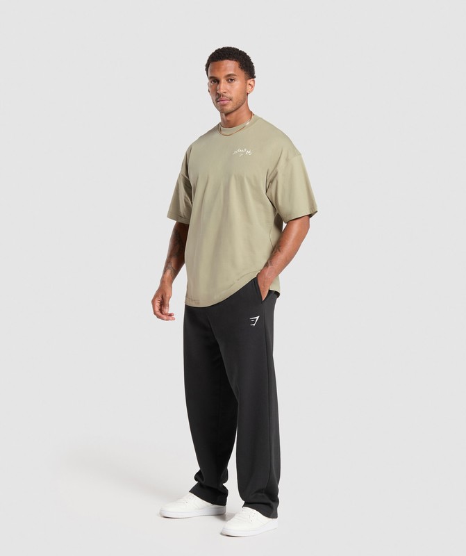 Gymshark Lifting OS Tee GFX Chalk Green | 61290DSKJ