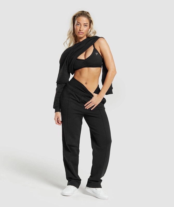 Gymshark Lifting Oversized Sweatshirt Black | 06295PUFE