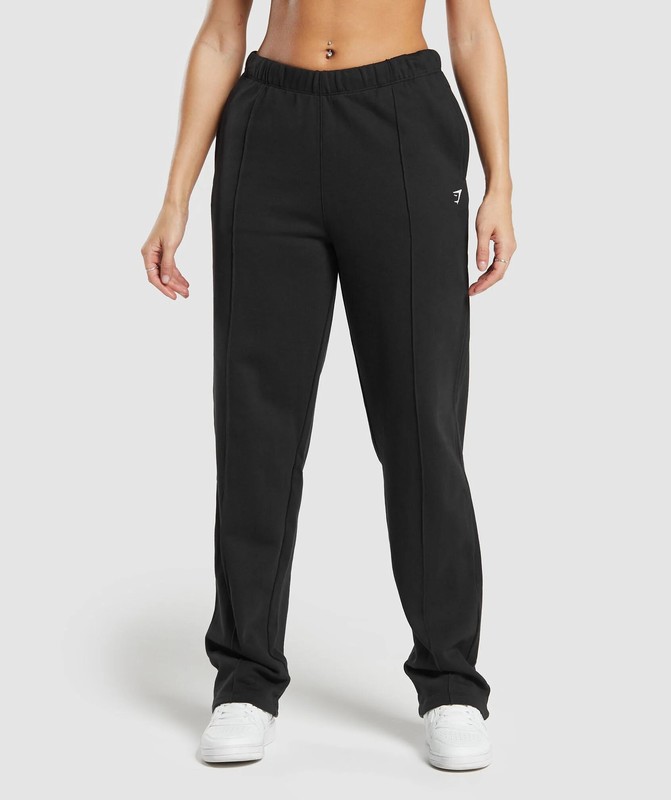 Gymshark Lifting Straight Leg Jogger Black | 48097CVEZ