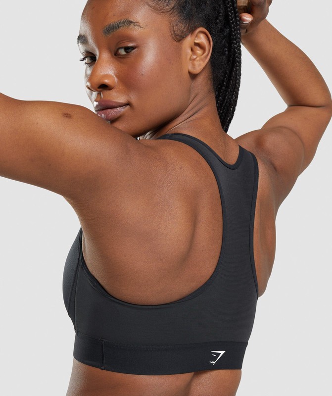 Gymshark Lightweight High Support Sports Bra Black | 95721PSEV