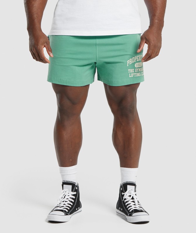 Gymshark Lightweight Jersey Shorts Lagoon Green | 97340YJUD
