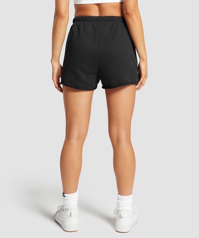 Gymshark Loopback Sweat Shorts Black | 43015XNID