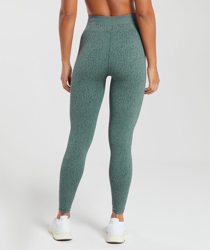 Gymshark Marl Seamless Leggings Teal Marl / Dark Grey Marl / Smokey Grey | 78650CLVU