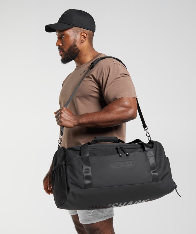 Gymshark Medium Everyday Holdall Black | 39802CUOJ