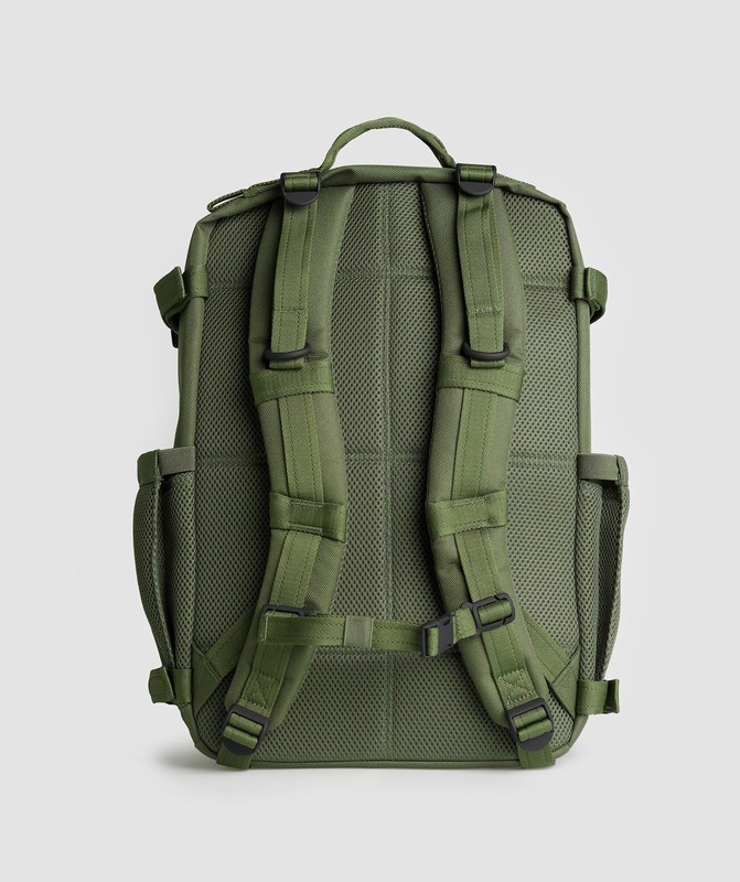 Gymshark Military Backpack Core Olive | 98452INYH