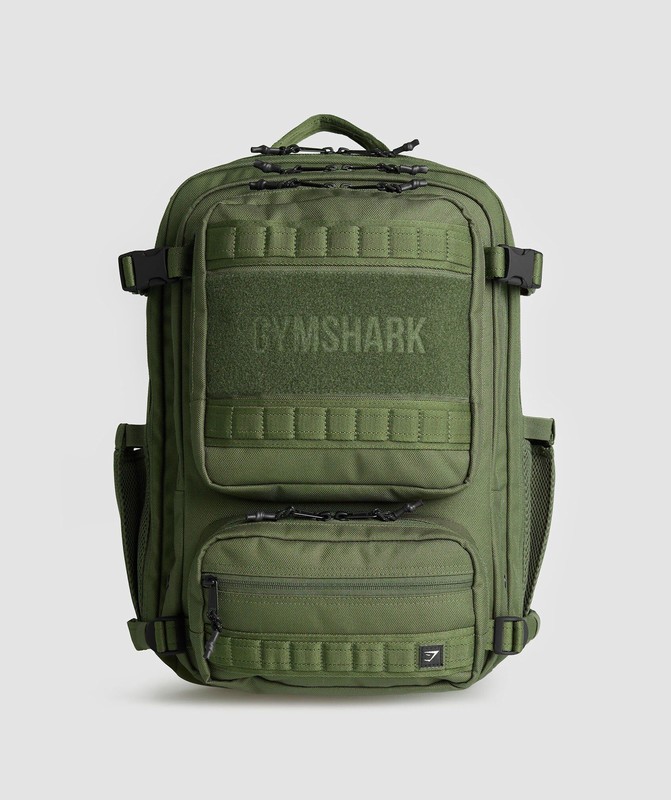 Gymshark Military Backpack Core Olive | 98452INYH