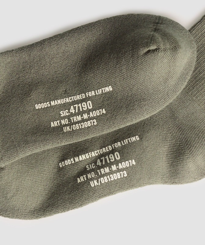 Gymshark Military Crew Sock Base Green | 03786IUTJ