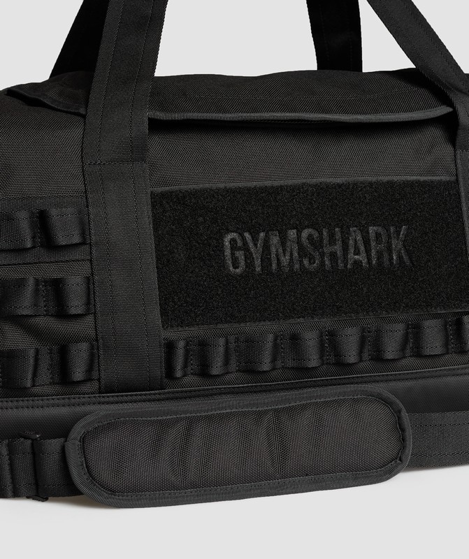Gymshark Military Holdall Black | 84072DSVX