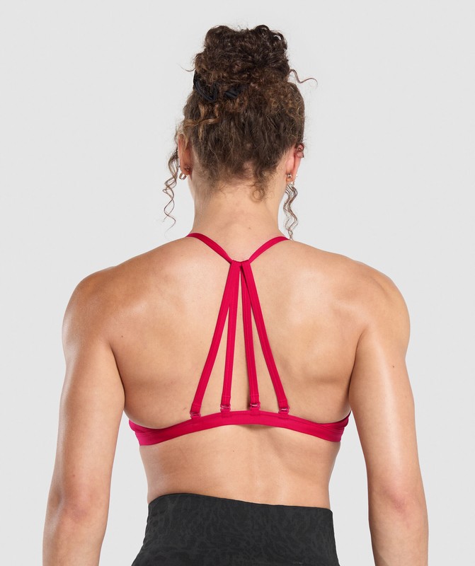 Gymshark Minimal Sports Bra Build Pink | 20674VJLM