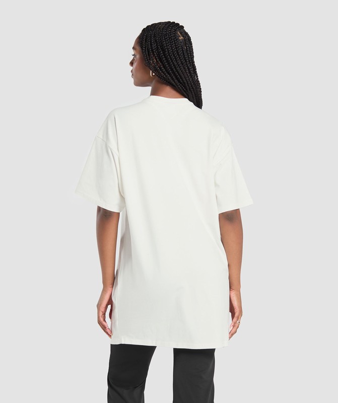 Gymshark Oversized T-Shirt Dress Soft White | 53162GOHN