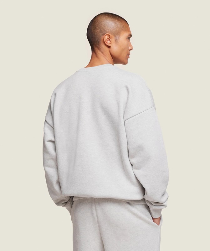 Gymshark Phys Ed Crew Light Grey Marl | 80943IOMN