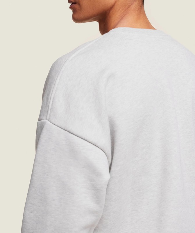 Gymshark Phys Ed Crew Light Grey Marl | 80943IOMN