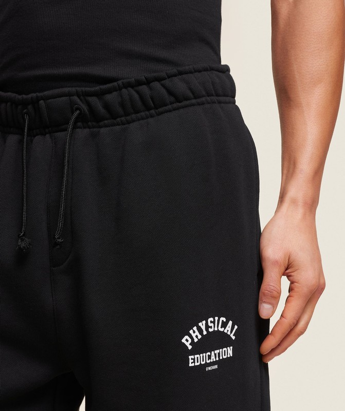 Gymshark Phys Ed Joggers Black | 83267PVXT