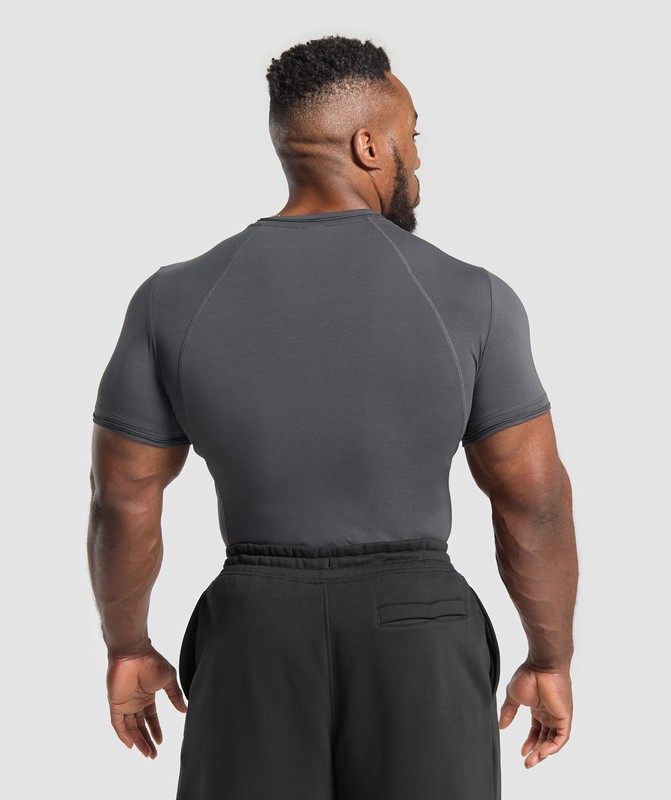 Gymshark Physique T-Shirt Onyx Grey | 32146MEXZ