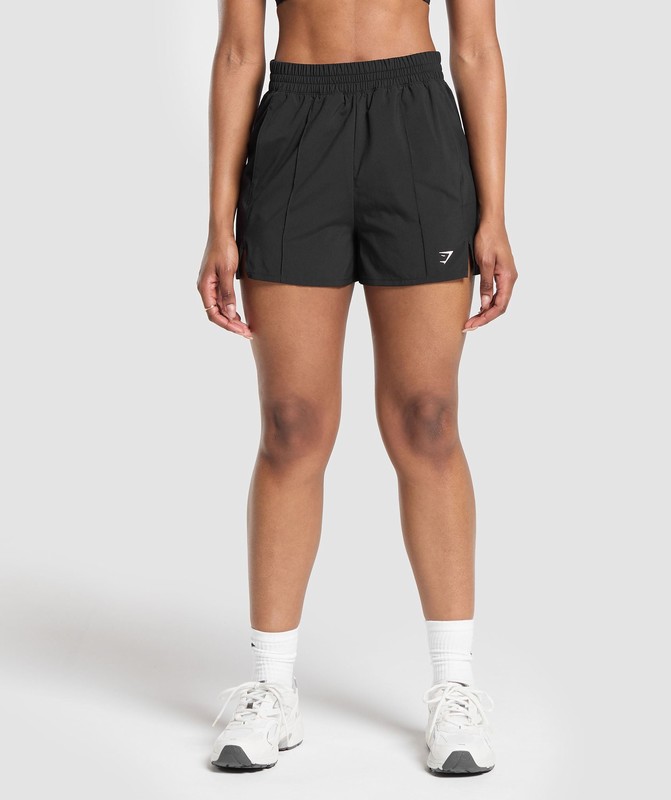 Gymshark Pintuck Shorts Black | 13925SZYD